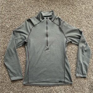 Patagonia Mens S Gray Capilene Quarter Zip Base layer